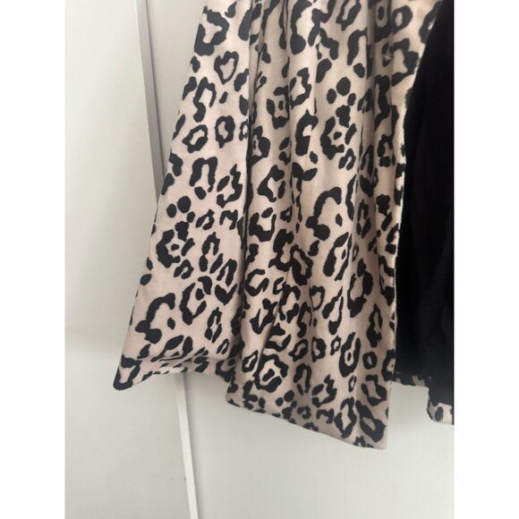 CHICOS SOFT VELVET LEOPARD PRINT BLAZER SZ 2 - Picture 2 of 4